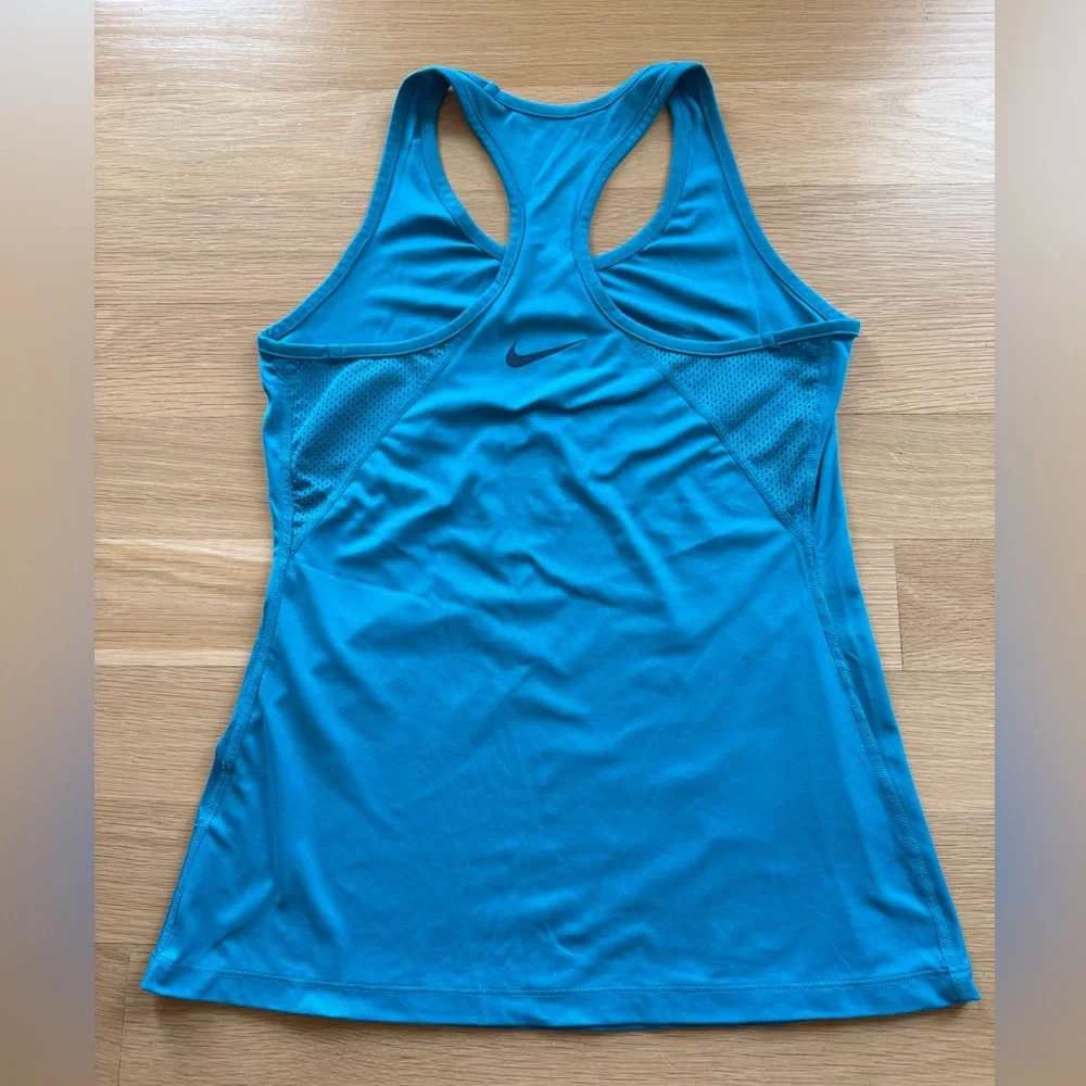 Nike Dri-FIT Racerback Workout Tank Top - Blue - Size Small - Picture 3 of 8